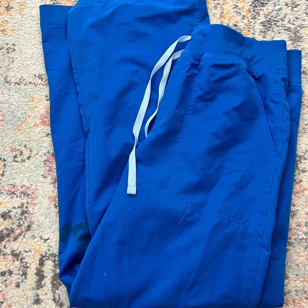 Figs Vibrant Blue Scrub Pants